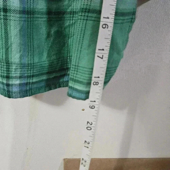 J. Jill green plaid long sleeve button down! - Picture 4 of 5